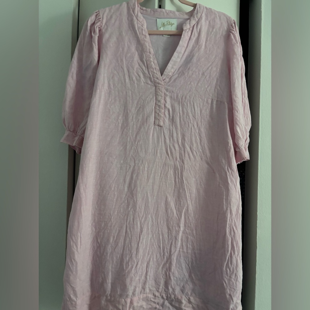 Lilly Pulitzer Mialeigh dress in Conch Shell Pink size 10